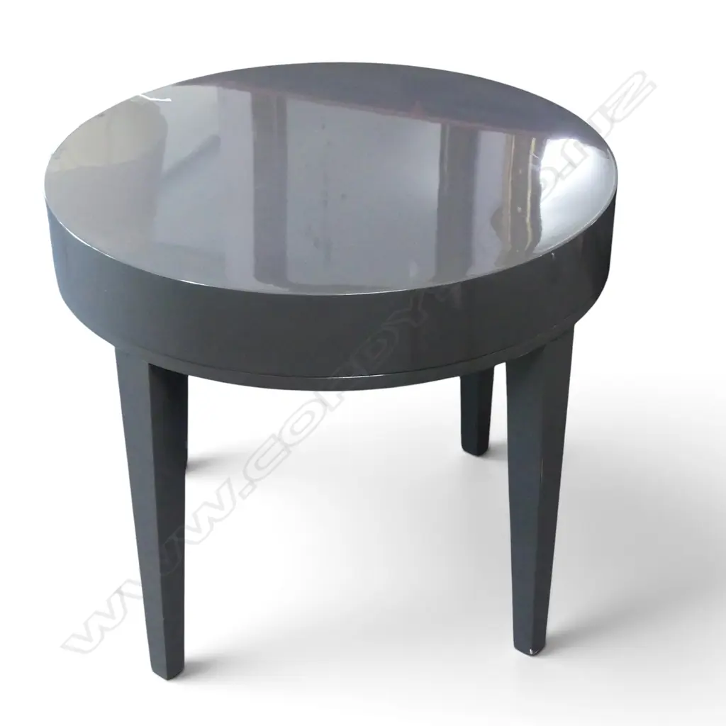 CONTEMPORARY ACRYLIC SIDE TABLE H.600mm, 700mm dia Image 1++