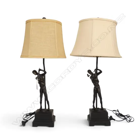 PR OF GOLFING SIDE LAMPS [WORKING] H.740mm