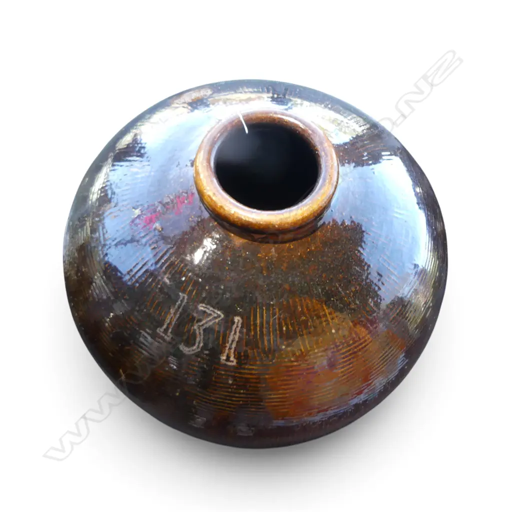 LG ORIENTAL GLAZED STONEWARE JAR H.800mm, 750mm dia Image 1++