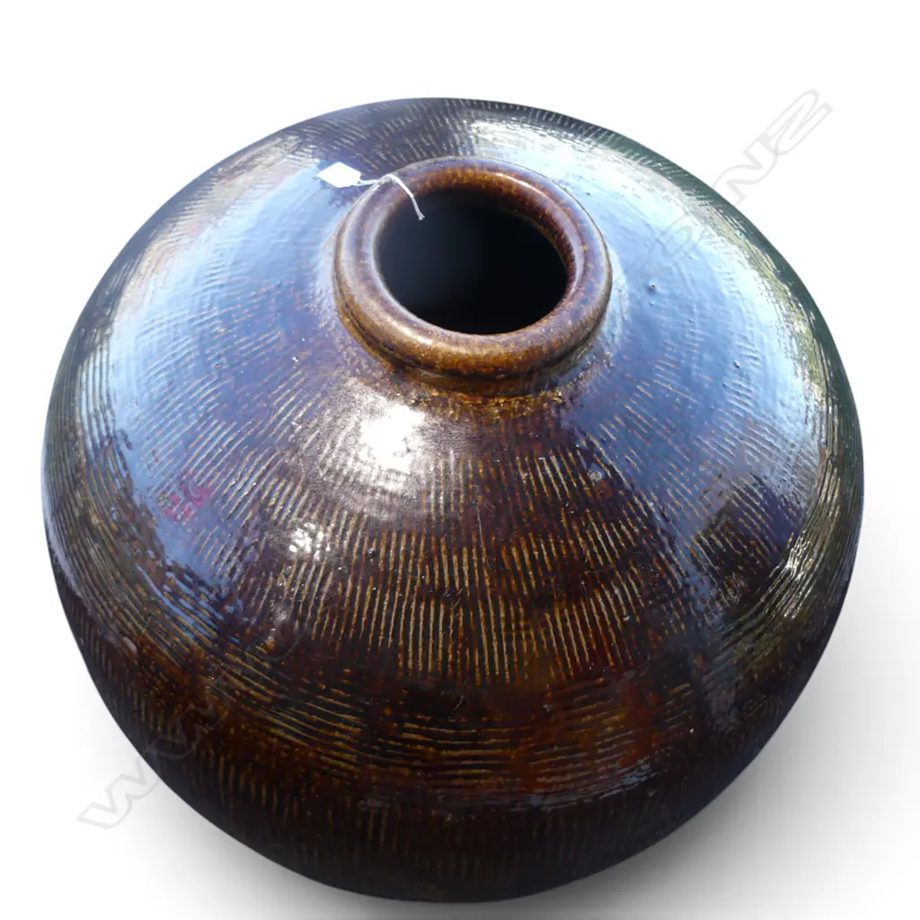 LG ORIENTAL GLAZED STONEWARE JAR H.820mm, 750mm dia Image 1++