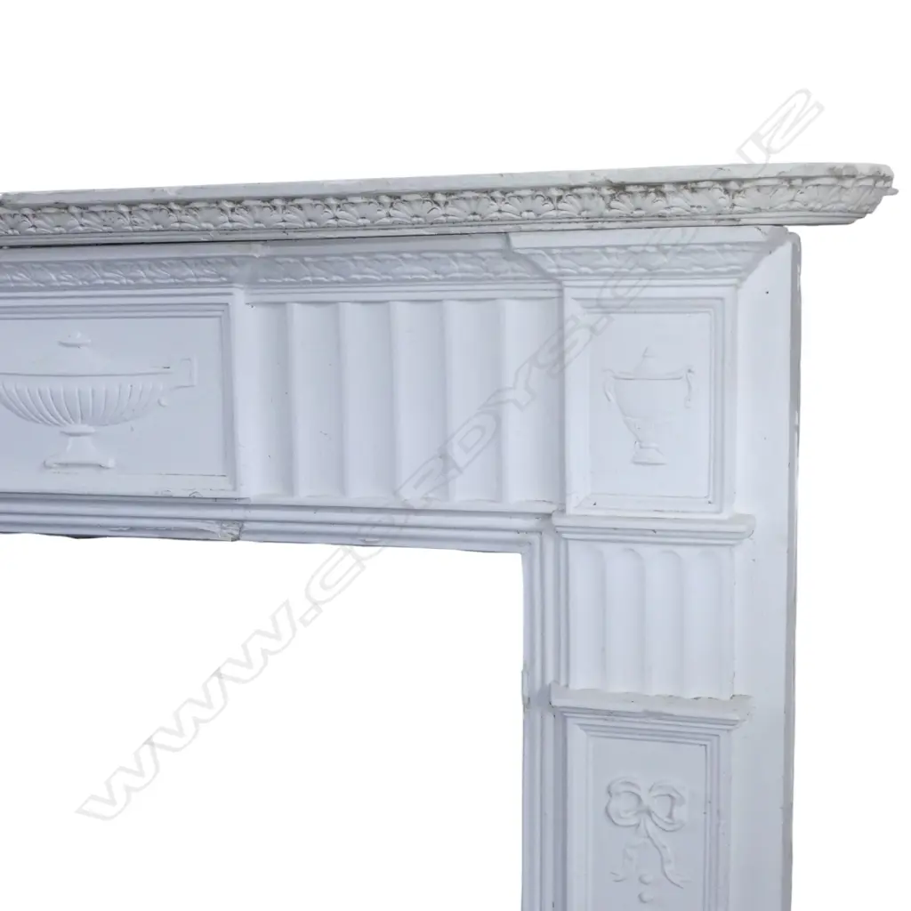 WHITE MOULDED PLASTER  FIRE SURROUND H1370MM Image 1++