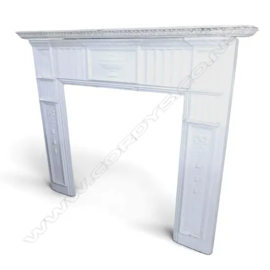 WHITE MOULDED PLASTER  FIRE SURROUND H1370MM