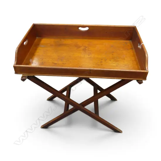 WOODEN TRAY TABLE 765x450x790mm