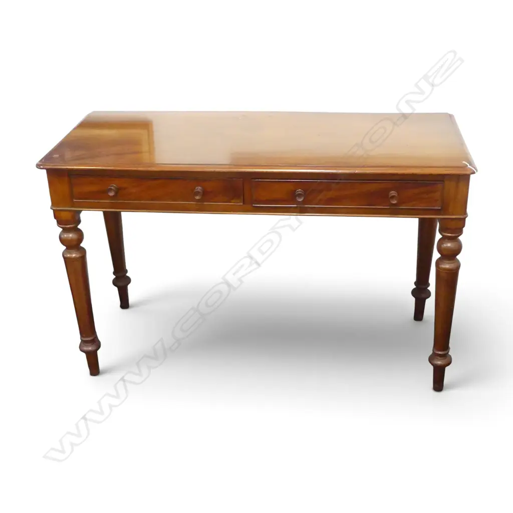 ANTIQUE MAHOGANY DESK 1180x500x730mm Image 1++