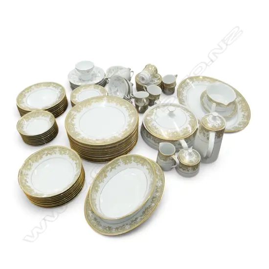 NORITAKE 'LUCERNE' DINNER SERVICE + ASST. 'JANICE' PAT. PCES