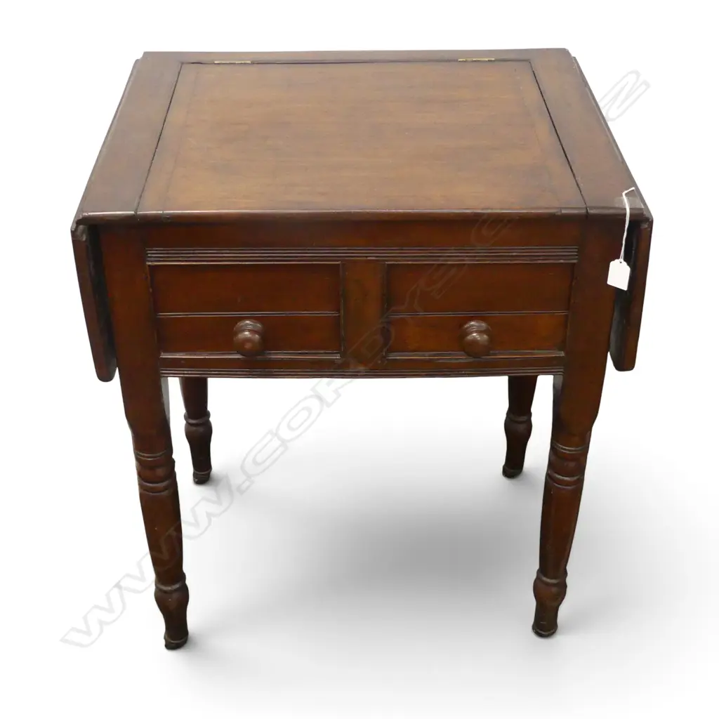 ANTIQUE MAHOGANY DESK 640x480x760mm Image 1++
