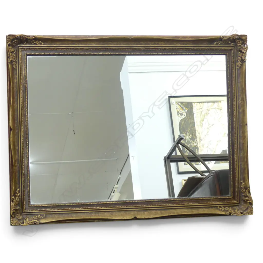 GILT FRAMED MIRROR 1000 x 800mm Image 1++