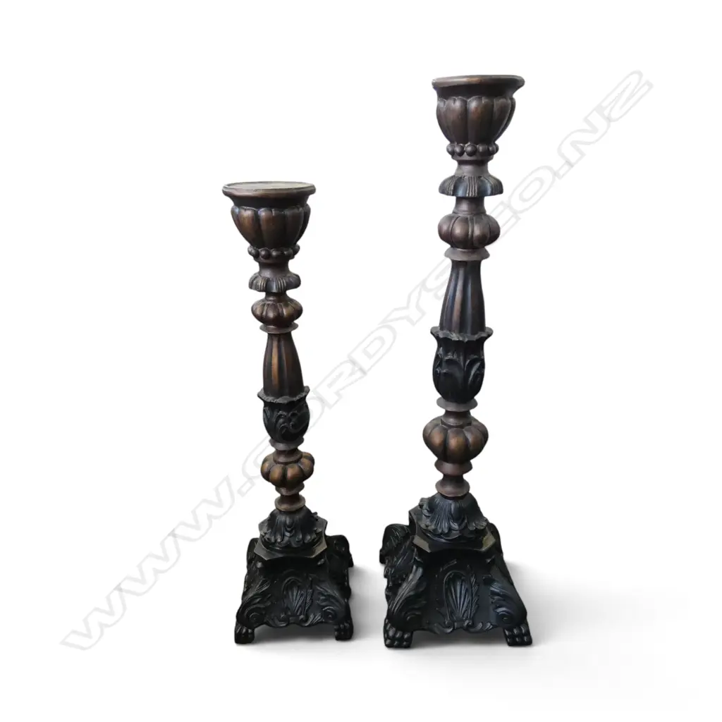 PR OF CANDLE STANDS TALLEST 770MM  Image 1++