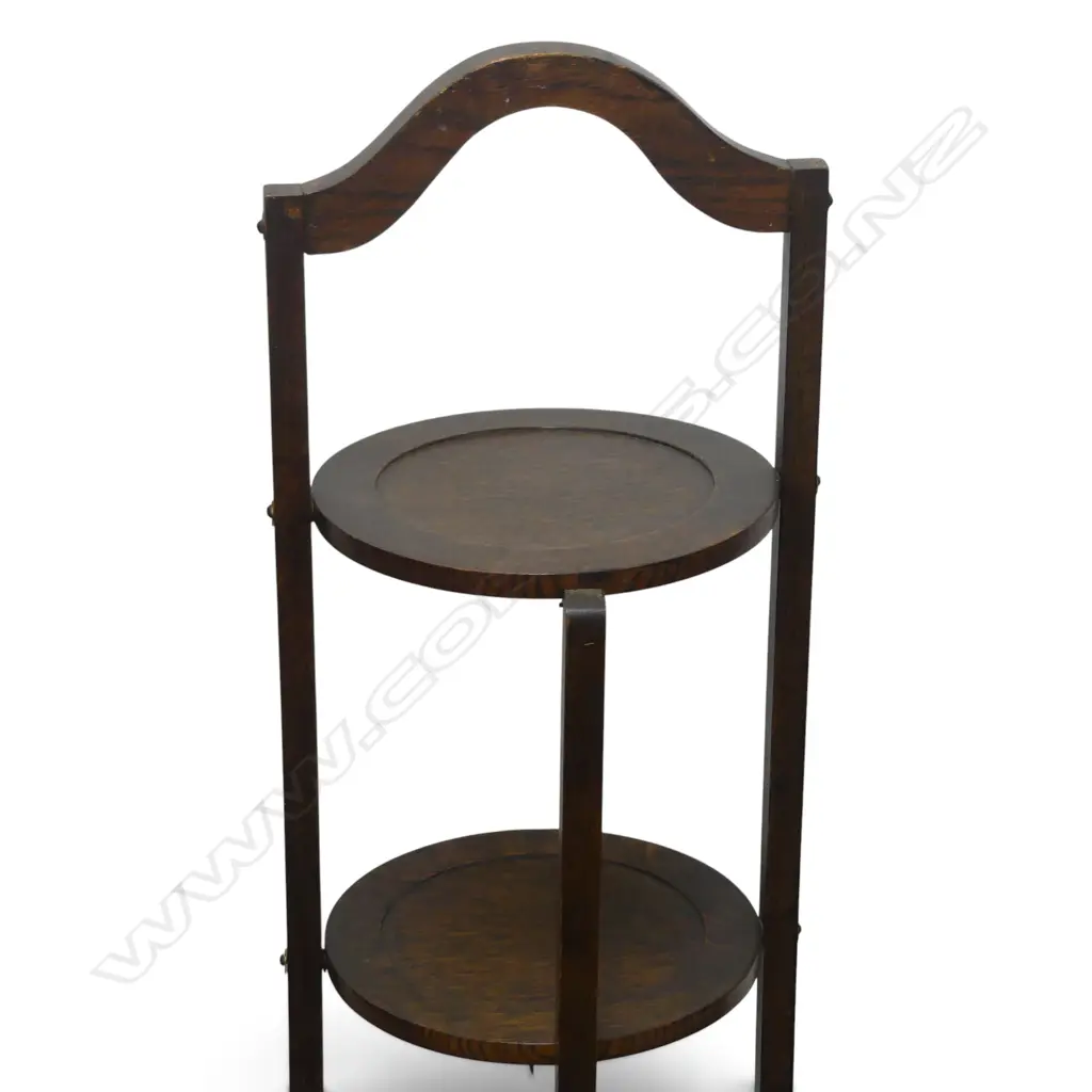 OAK 3 TIER FOLDING CAKE STAND H.925mm Image 1++