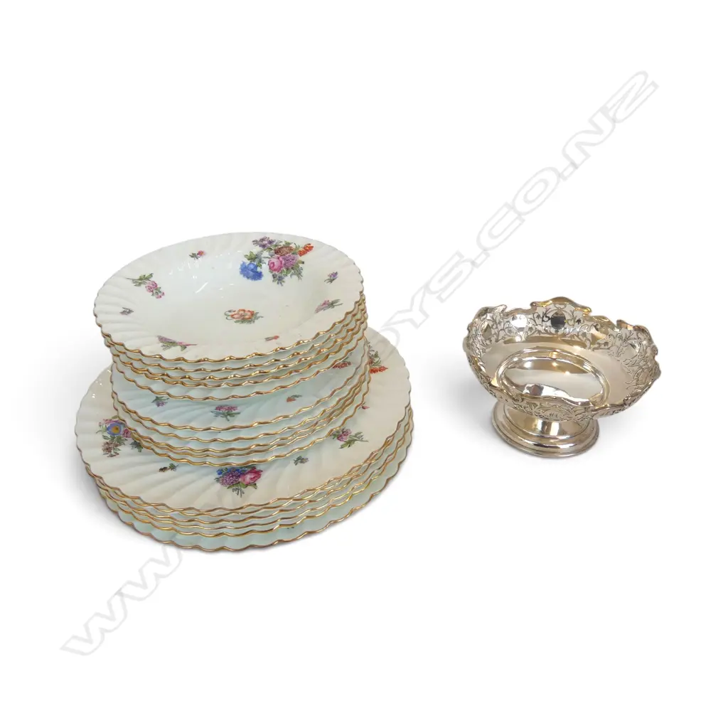 16 PCES MINTON CHINA + EP FOOTED BOWL Image 1++
