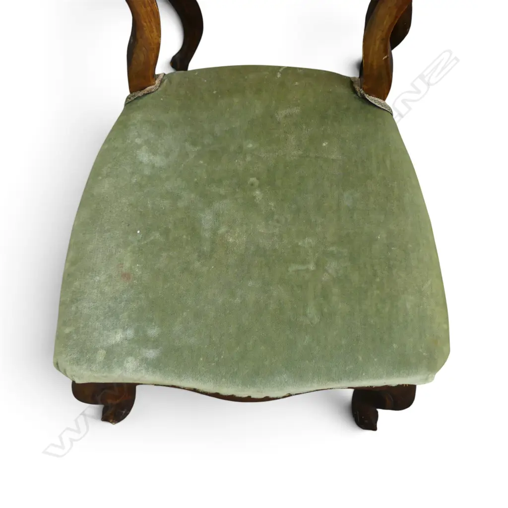 4 VICTORIAN MAHOGANY BALLOON BACK DINING CHAIRS Image 1++