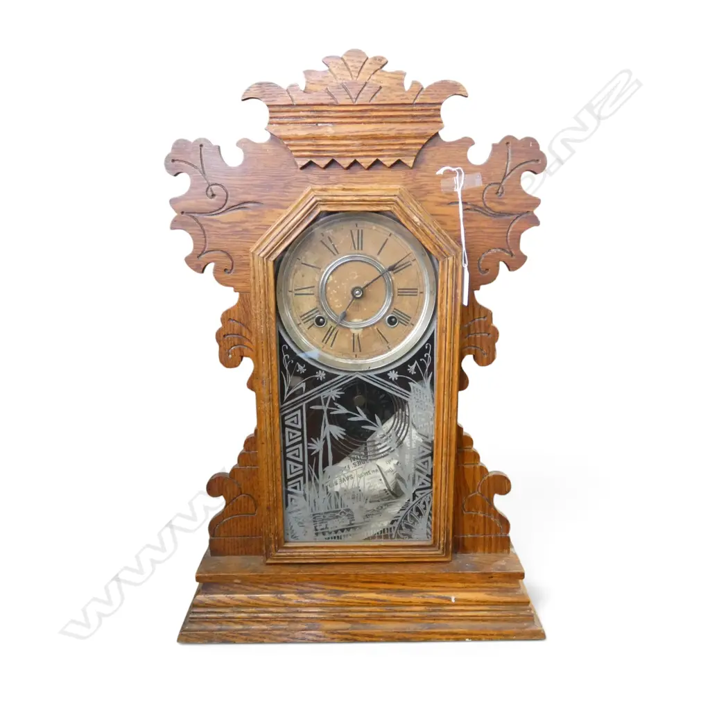 ANTIQUE ANSONIA GINGERBREAD MANTLECLOCK H570MM Image 1++