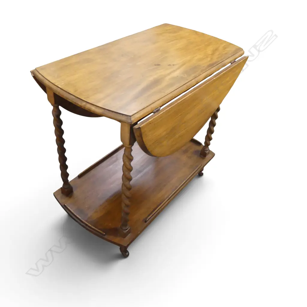 WOODEN TEA TROLLEY W.780mm Image 1++