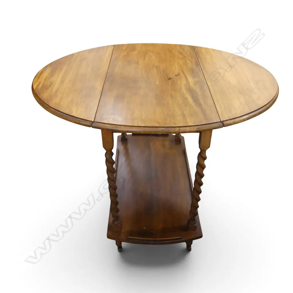WOODEN TEA TROLLEY W.780mm Image 1++