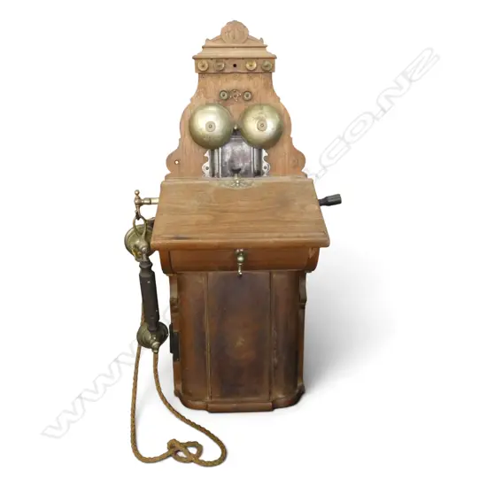 ANTIQUE WALL TELEPHONE H.730mm - FAULTS
