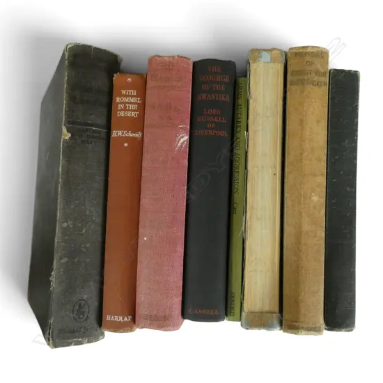 8 BOOKS ON GERMAN ACCOUNTS WWII