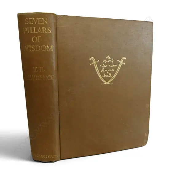 SEVEN PILLARS OF WISDOM by T.E. LAWRENCE, SECOND IMPRESSION AUG. 1935