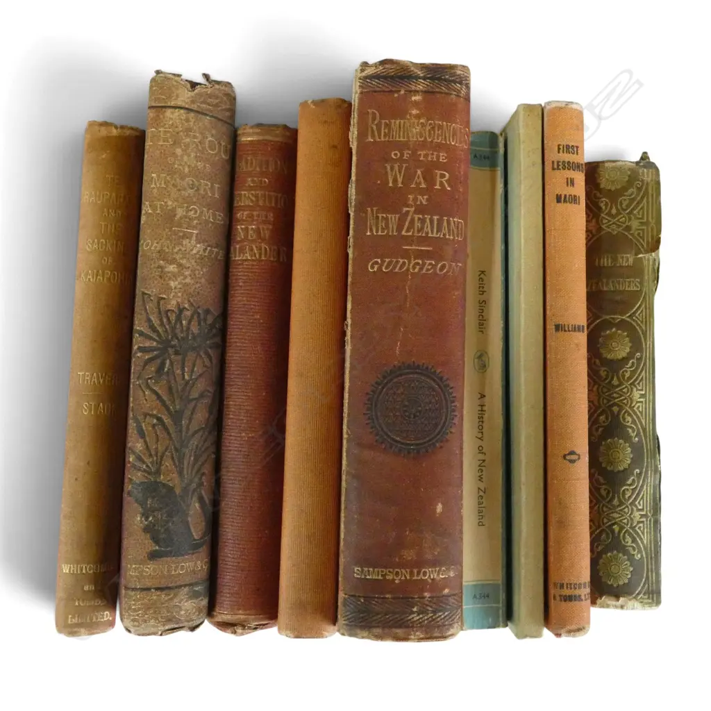 9 BOOKS ON EARLY MAORI & EARLY NEW ZEALAND COLONIAL HISTORY Incl. TE RAUPARAHA Image 1++