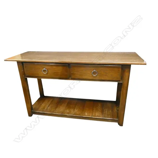 LG RUSTIC HALL / CONSOLE TABLE w. 2 DRAWERS 1500x500x810mm