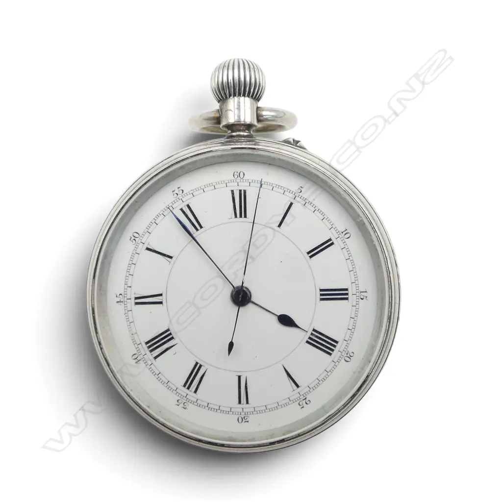 STG SILVER POCKET WATCH Image 1++
