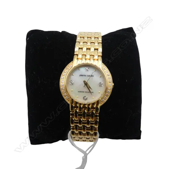 BOXED AS NEW LADIES PIERRE CARDIN DIAMOND COLLECTION WRISTWATCH 0.25 CT