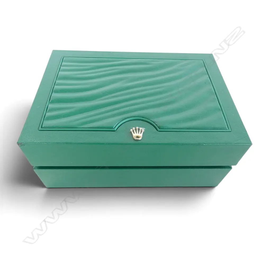 ROLEX GREEN LEATHER WATCH BOX W.180mm  Image 1++