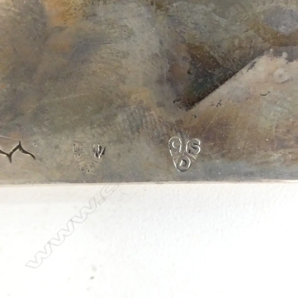 CONTINENTAL SILVER TRAY W.280mm 535gms Image 1++