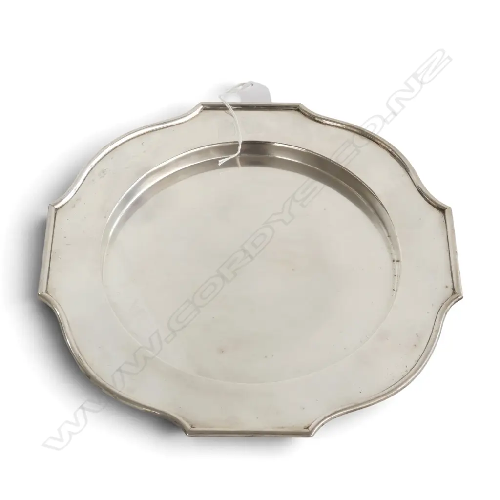 CONTINENTAL SILVER TRAY W.280mm 535gms Image 1++