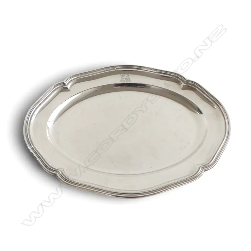 GERMAN .925 SILVER TRAY, W.330mm, 608gms Image 1++