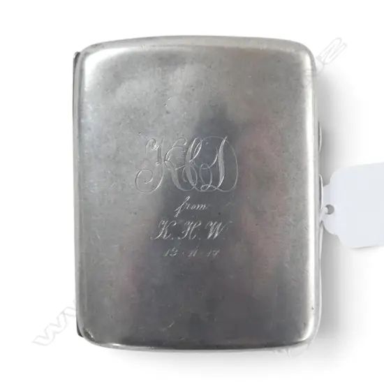 S/SILVER CIG CASE 101GMS
