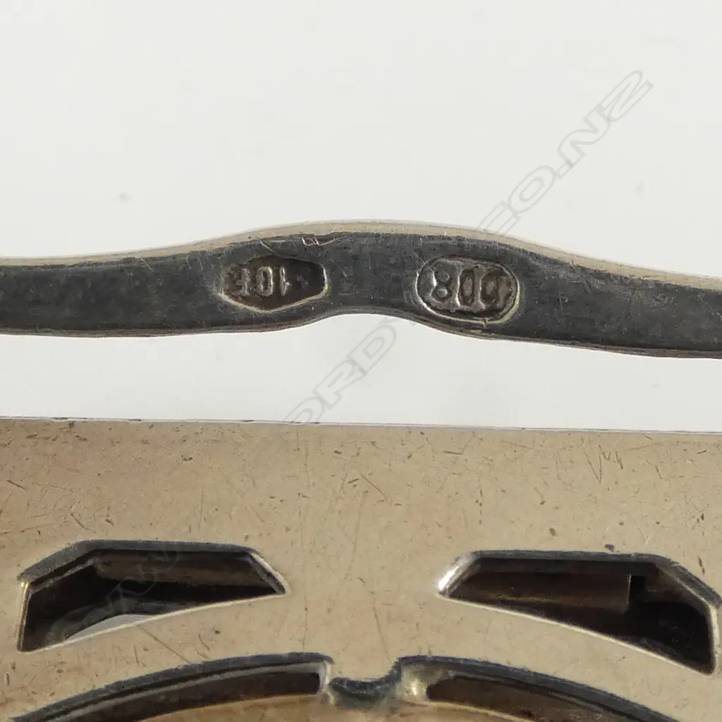 3 PCES CONTINENTAL SILVER; COIN CLIP IN 800 MOUNT, SPOON (REPAIR), PAGE MARKER 41gms Image 1++