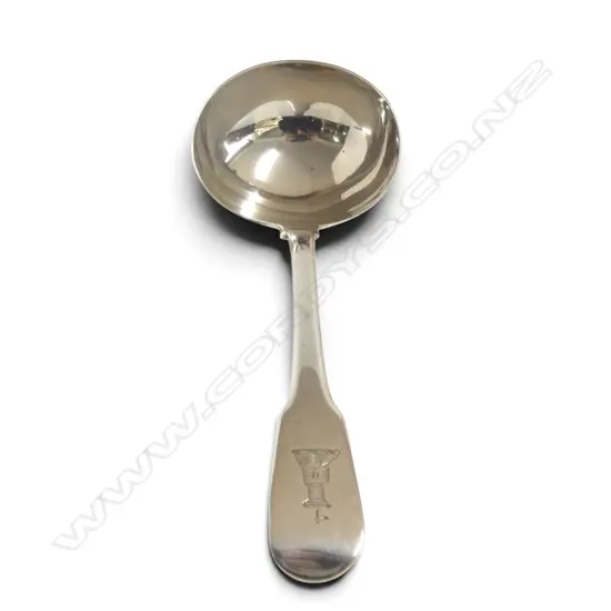 STG SILVER LADLE, LONDON 1810 L.180mm 60gms