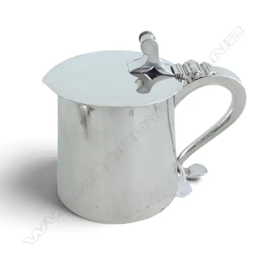 STG SILVER TANKARD, THOMAS BRADBURY & SONS, LONDON 1910 702gms