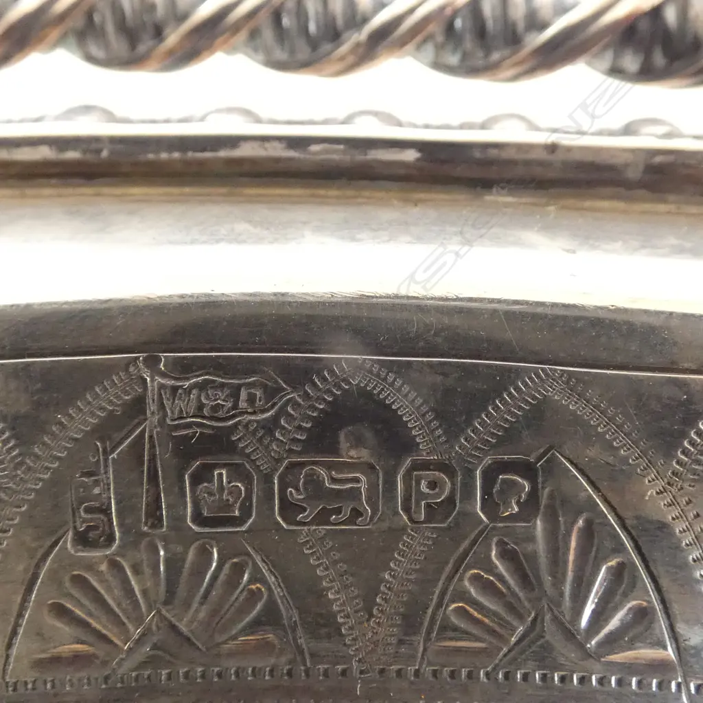 VICTORIAN STG SILVER BASKET, SHEFFIELD 1882, 482gms Image 1++