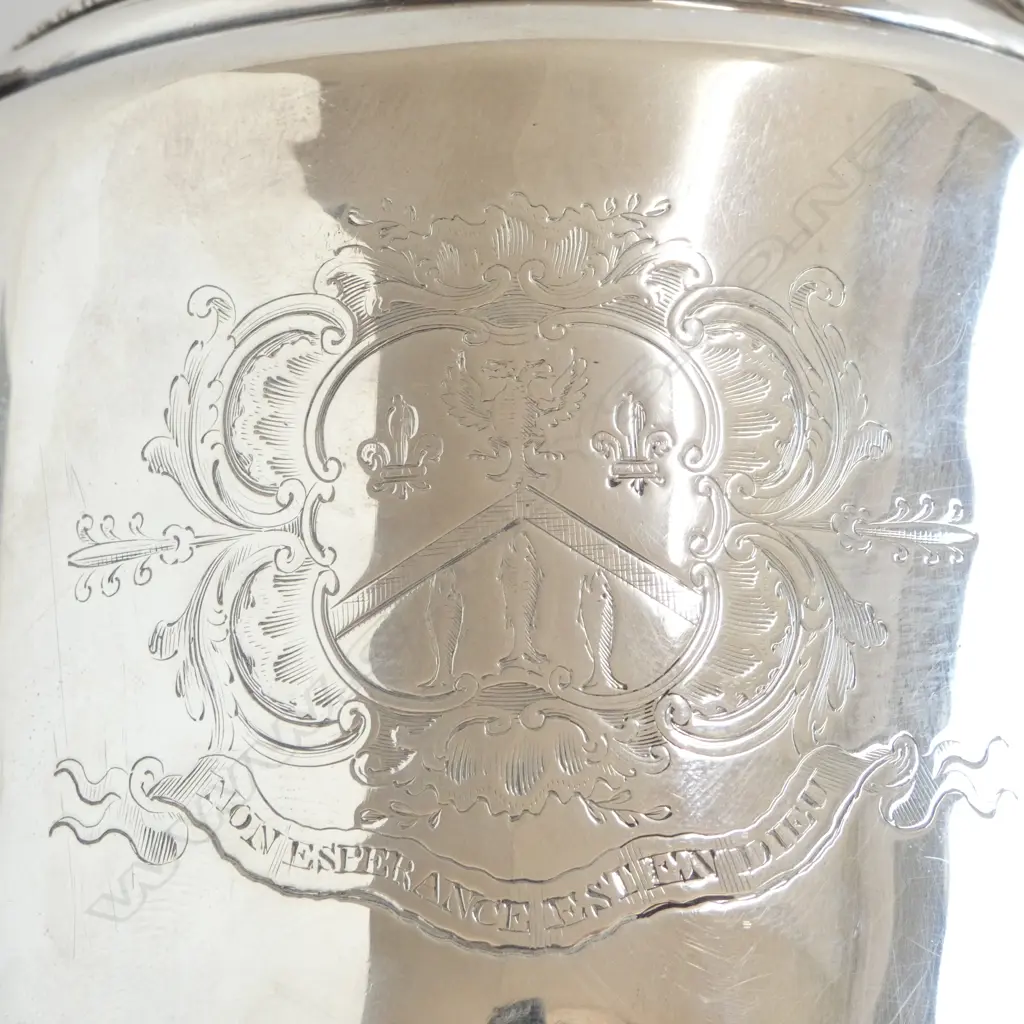 STG SILVER COFFEE POT, WILLIAM BURWASH & RICHARD SIBLEY, LONDON 1809 H.180mm 699gms Image 1++