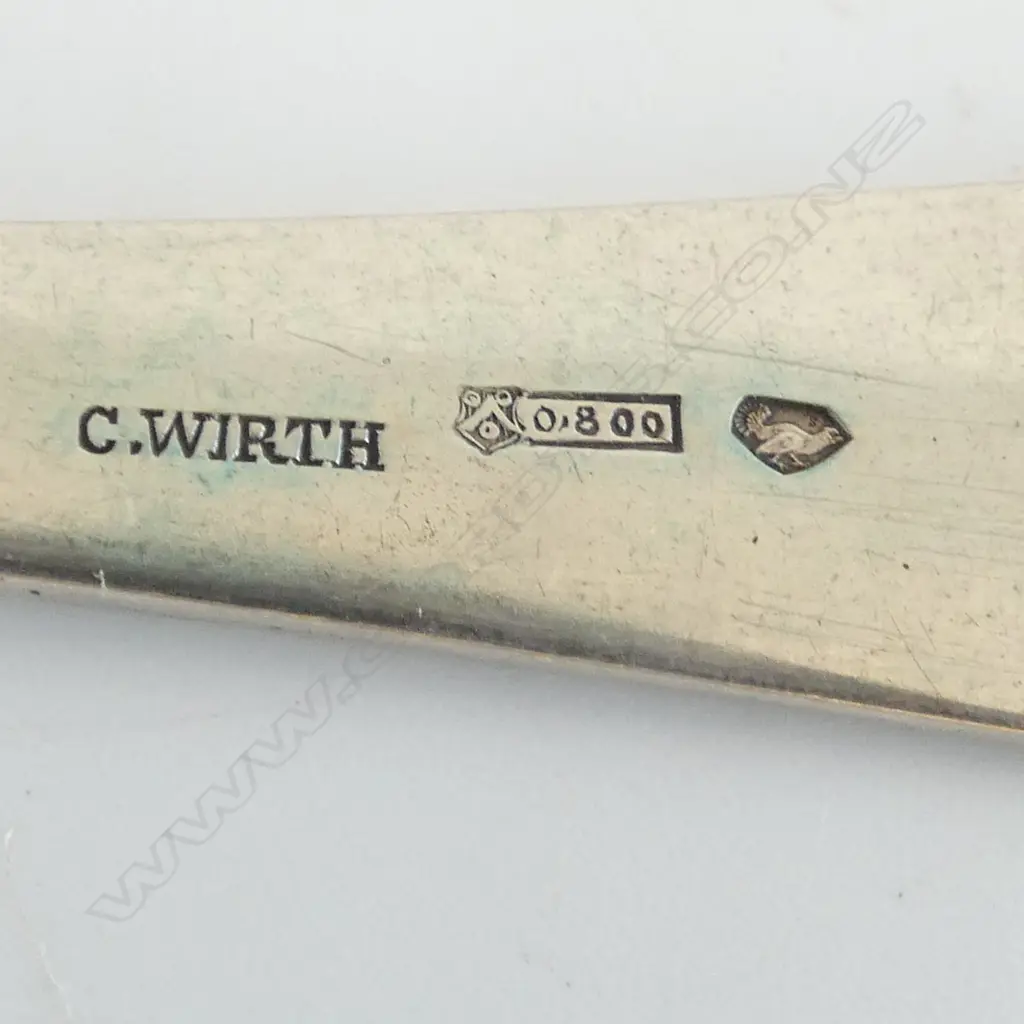 3 PCES OF GERMAN .800 SILVER CUTLERY 150gms Image 1++