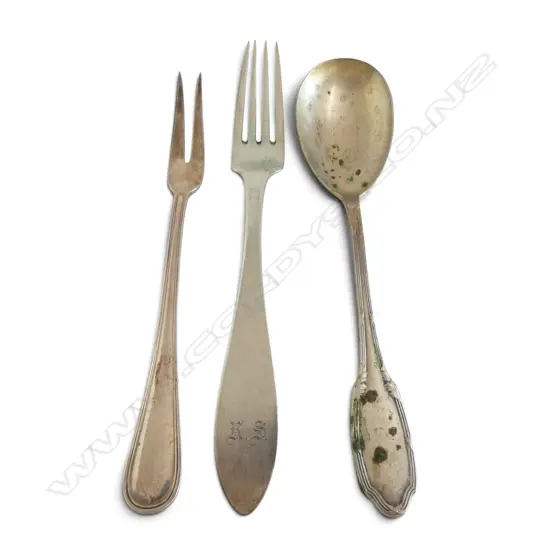 3 PCES OF GERMAN .800 SILVER CUTLERY 150gms
