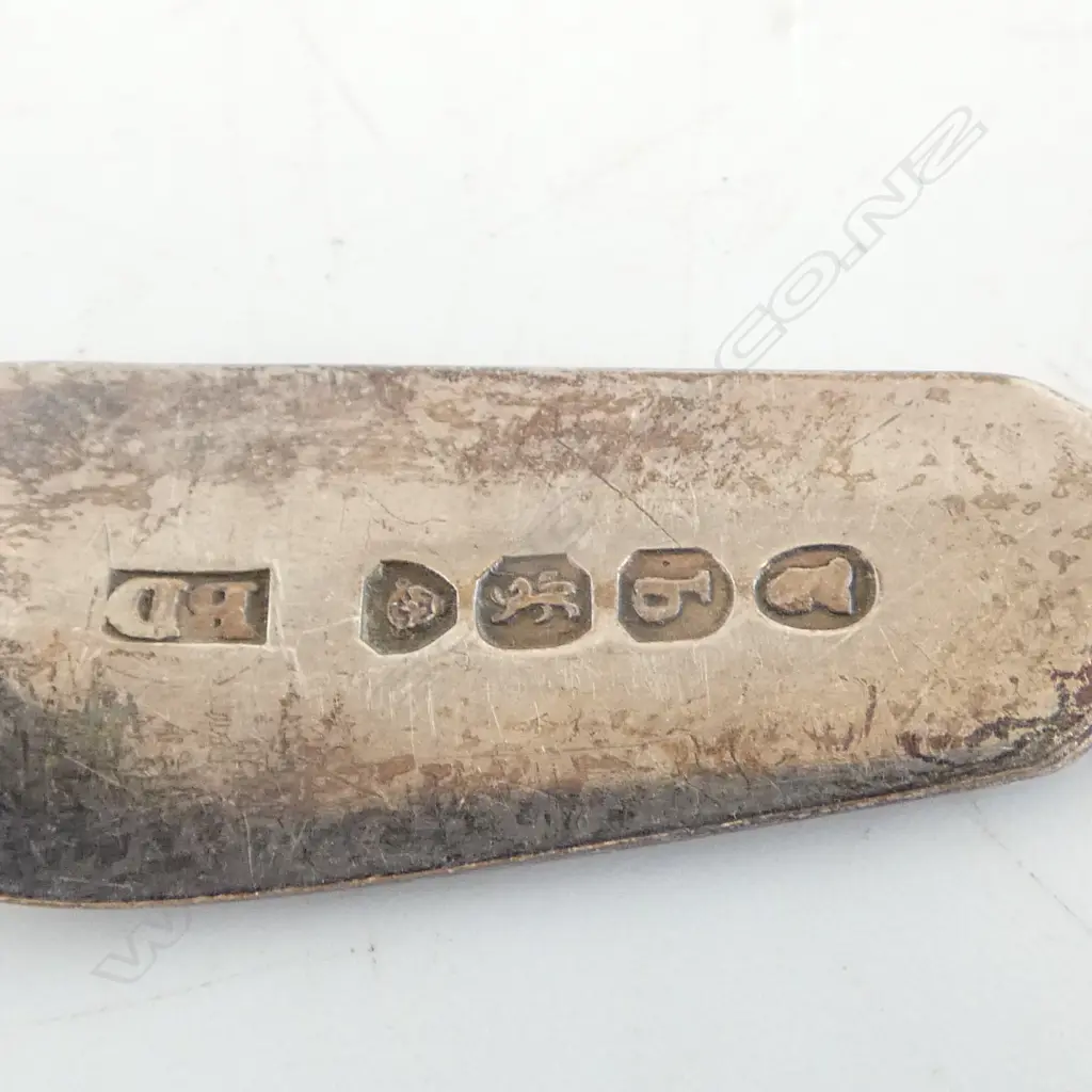 6 GEORGIAN STG SILVER TEASPOONS 131gms Image 1++