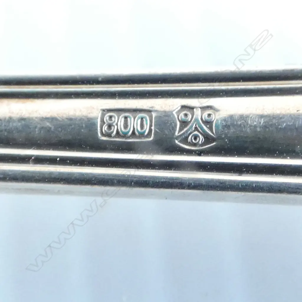 12 CONTINENTAL .800 SILVER SPOONS 911gms Image 1++