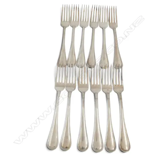 12 CONTINENTAL .800 SILVER FORKS 594gms