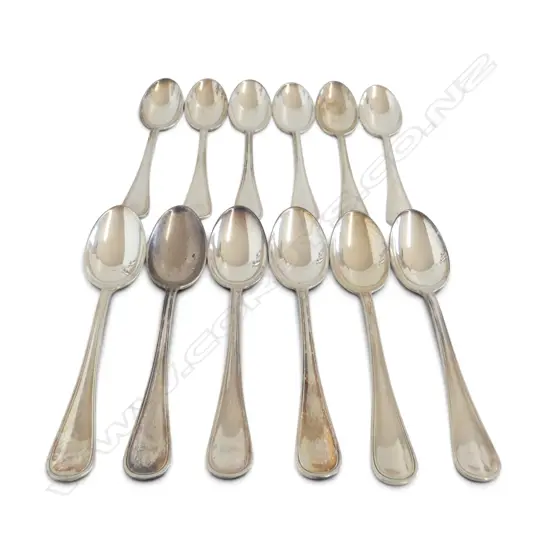 12 .800 SILVER TEASPOONS 300gms