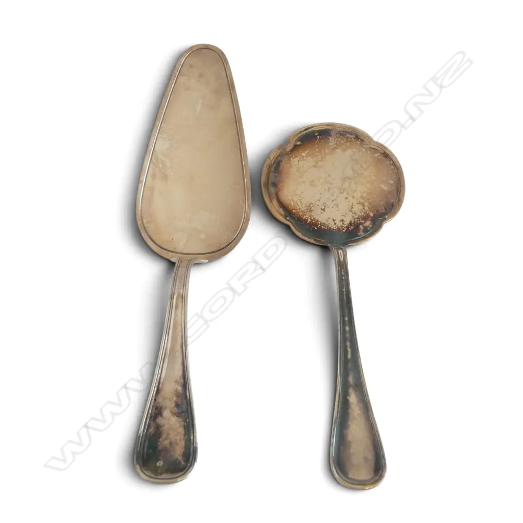 2 GERMAN .800 SILVER UTENSILS 144gms Image 1++