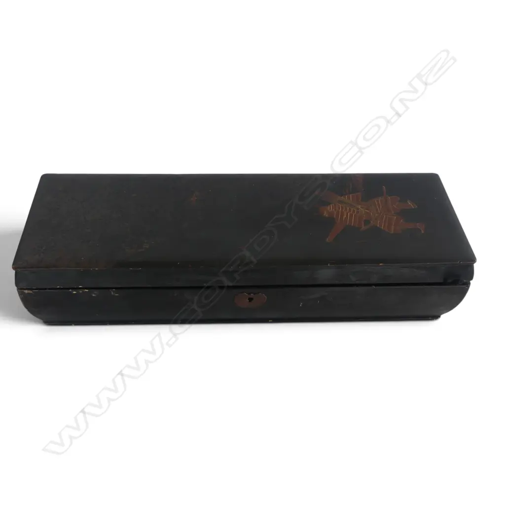 JAPANESE TANTO BLADE w. SHEATH in LACQUER box L.340mm Image 1++