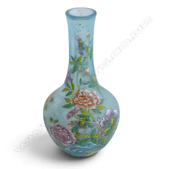ORIENTAL GLASS VASE H.110mm