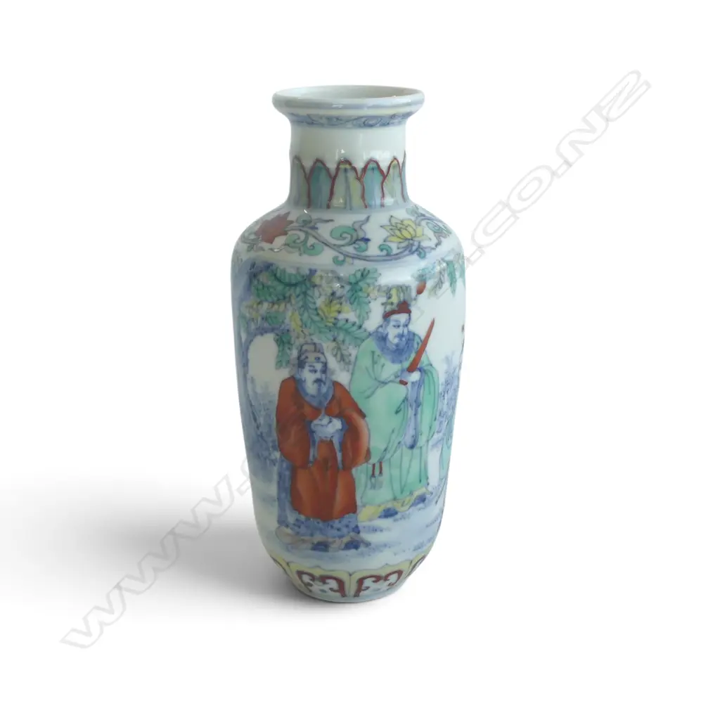 CHINESE PORCELAIN VASE, H.200mm, mark to base  Image 1++