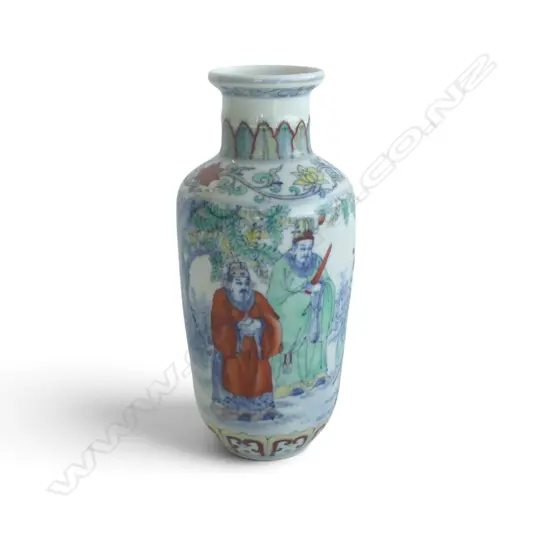 CHINESE PORCELAIN VASE, H.200mm, mark to base 