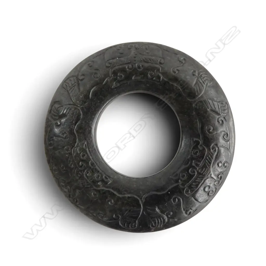 CHINESE CARVED CIRCLET Dia.65mm Image 1++