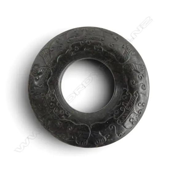 CHINESE CARVED CIRCLET Dia.65mm