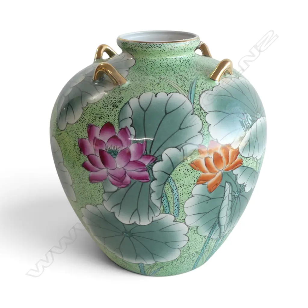 ORIENTAL VASE H.350mm hole drilled to base Image 1++