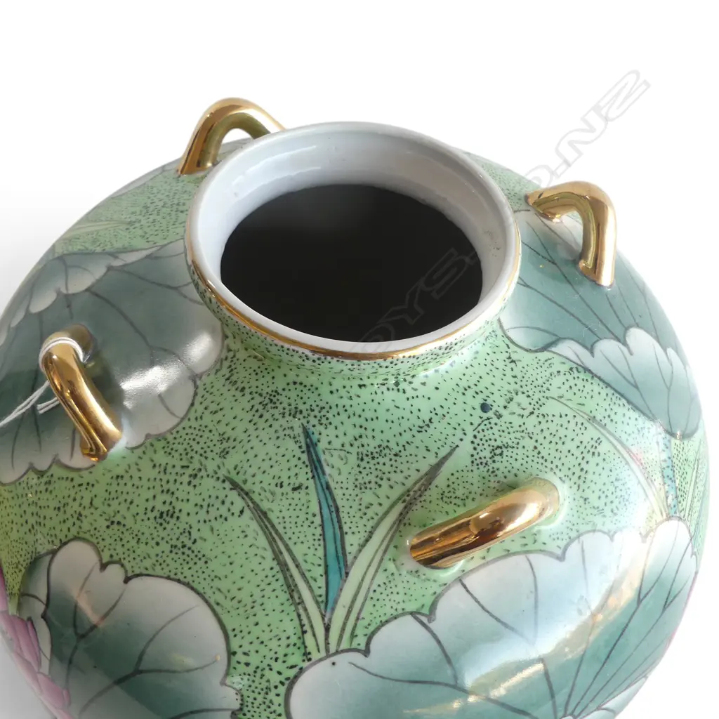 ORIENTAL VASE H.350mm hole drilled to base Image 1++